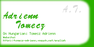 adrienn tomecz business card